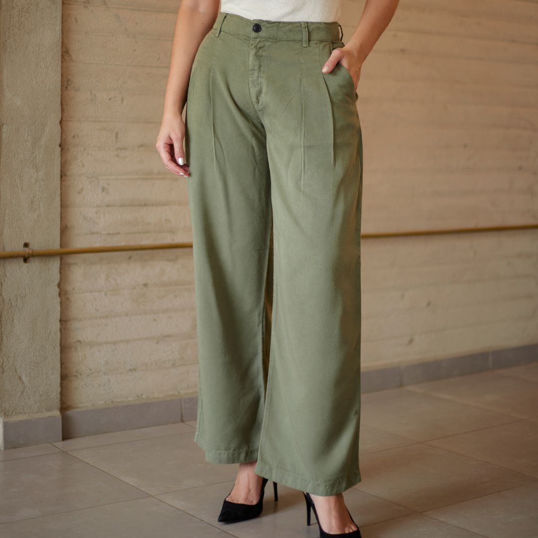 Pantalón Eucalipto Oliva