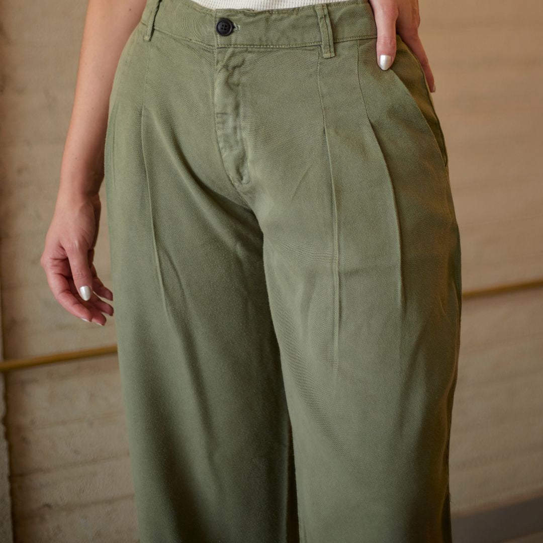Pantalón Eucalipto Oliva
