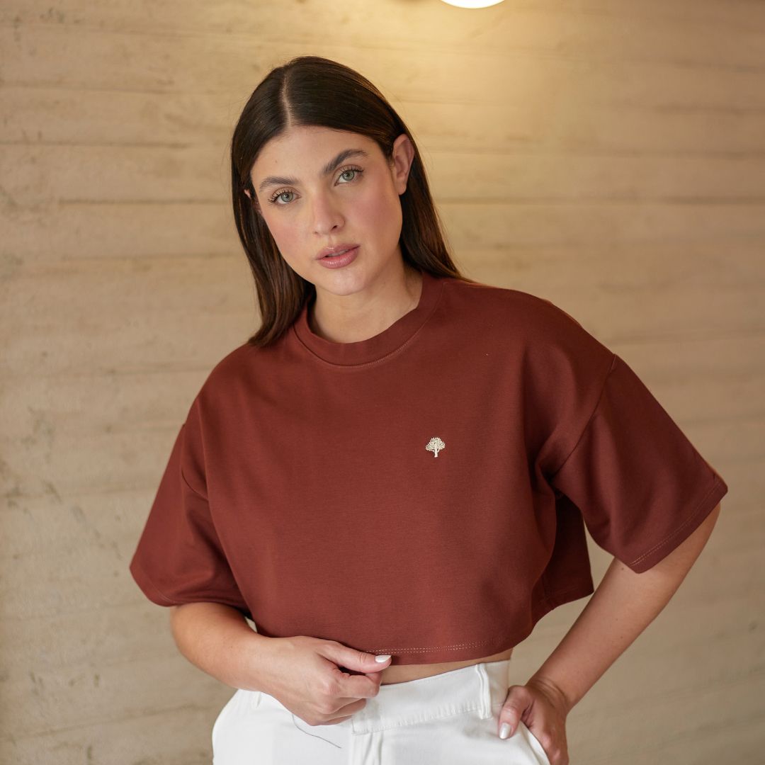 Camiseta Confort Terracota