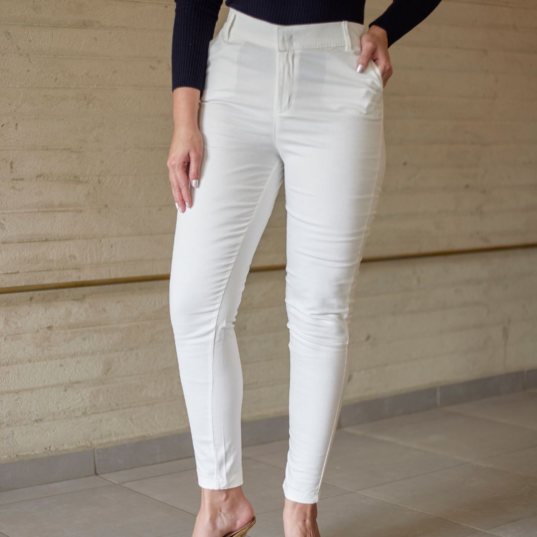 Pantalón Dril Blanco Nácar