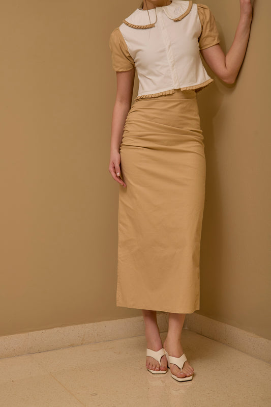 Falda Cambridge Beige