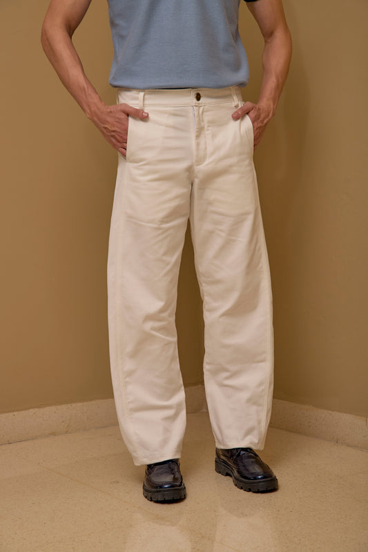 Pantalón Globo Marfil