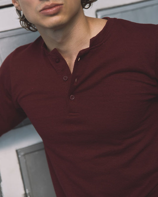 Lane Henley Burgundy