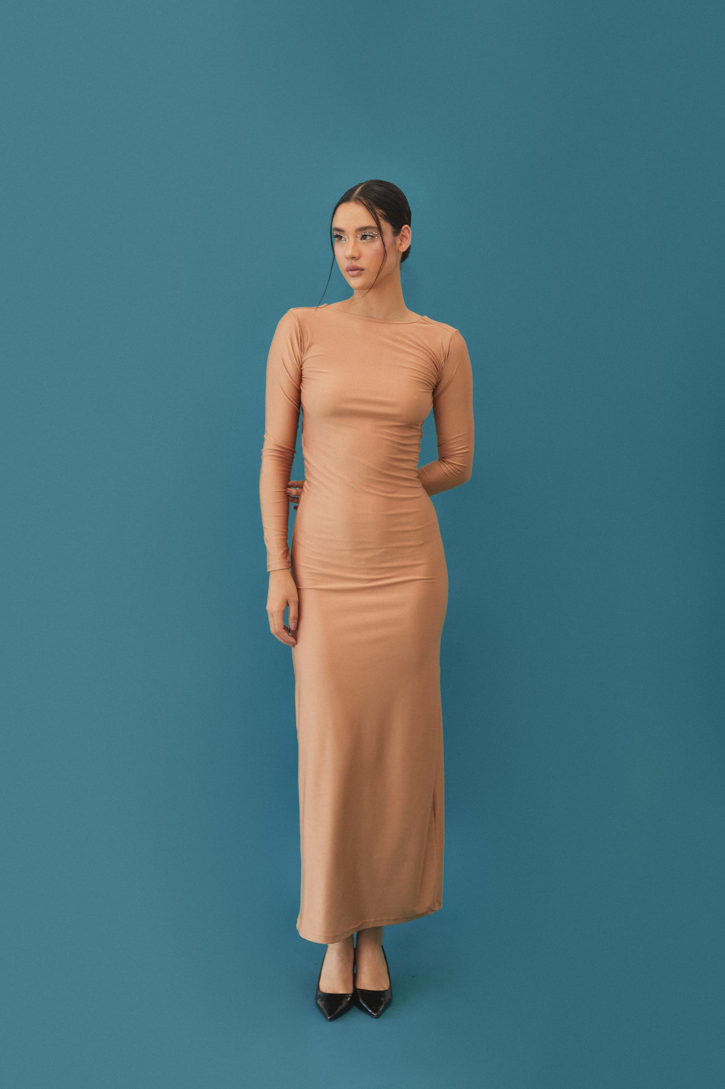 Vestido Glow Beige