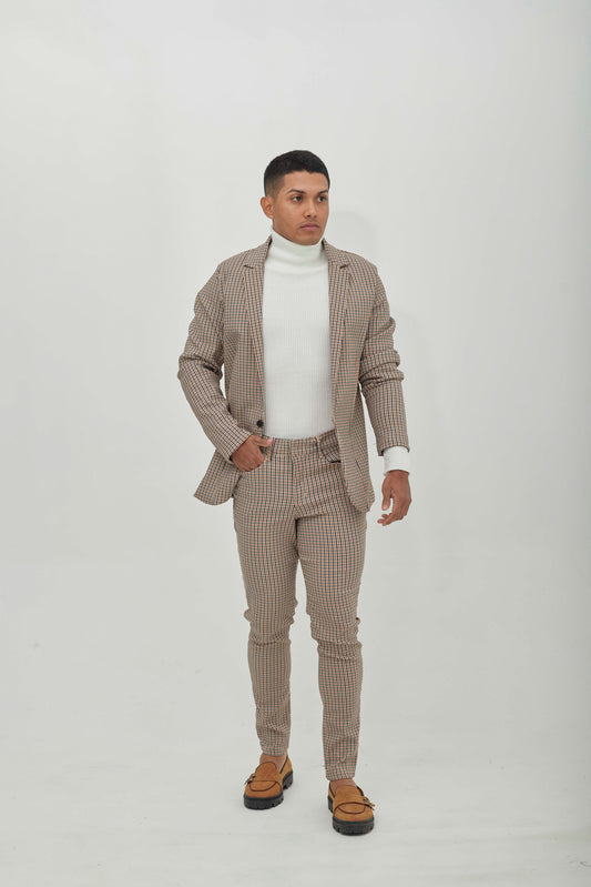 Pantalón Recto Essential Beige