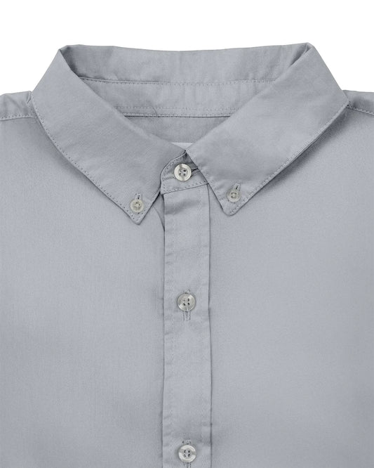 Camisa Clásica Gris Eleganza