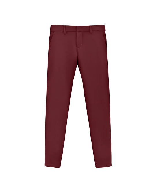 Pantalon recto vino