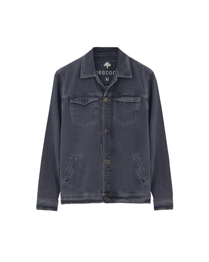 CHAQUETA DENIM PIZARRA