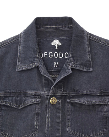 CHAQUETA DENIM PIZARRA