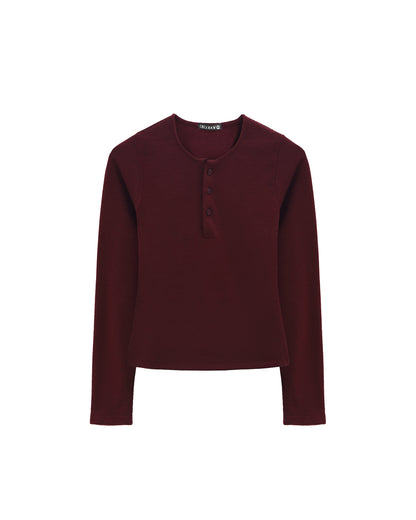 Regatta Henley Burgundy