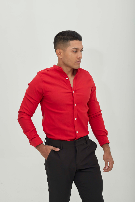 Camisa Oxford Terracota