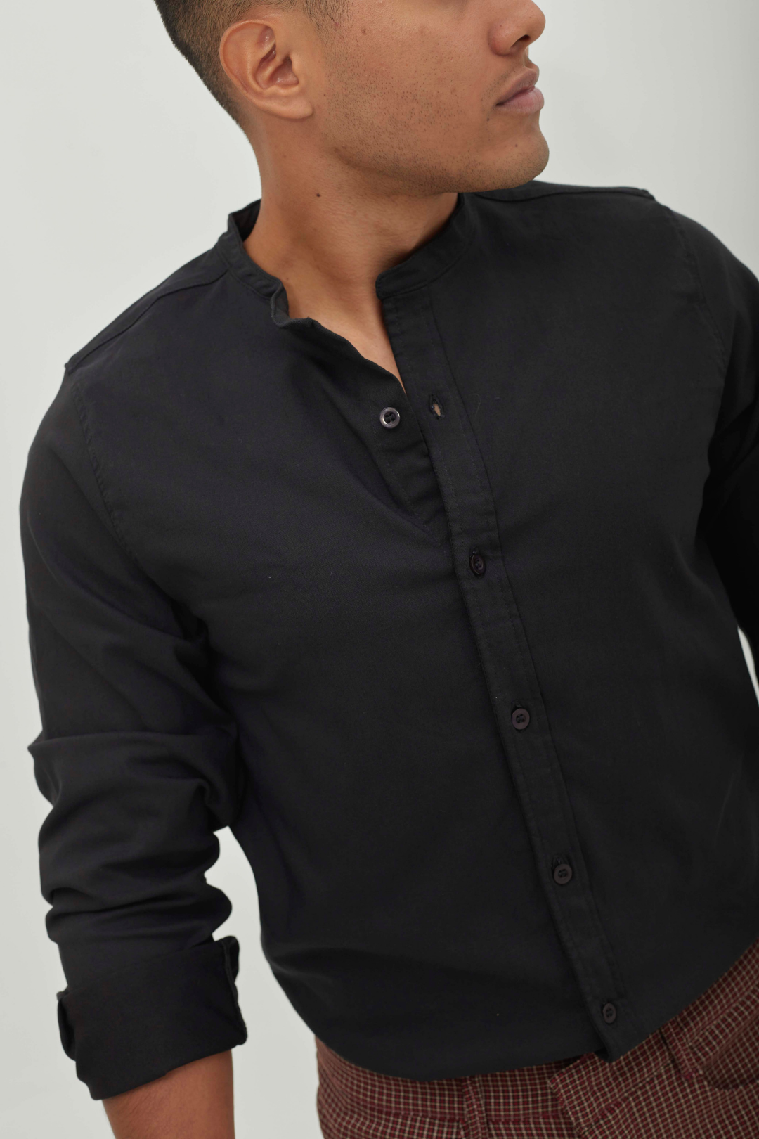 Camisa Oxford Negra