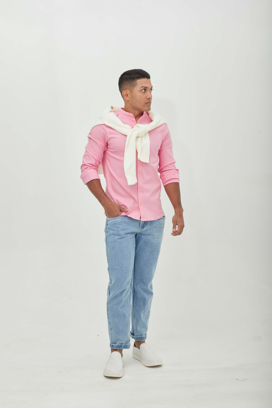 Camisa Oxford Rosa