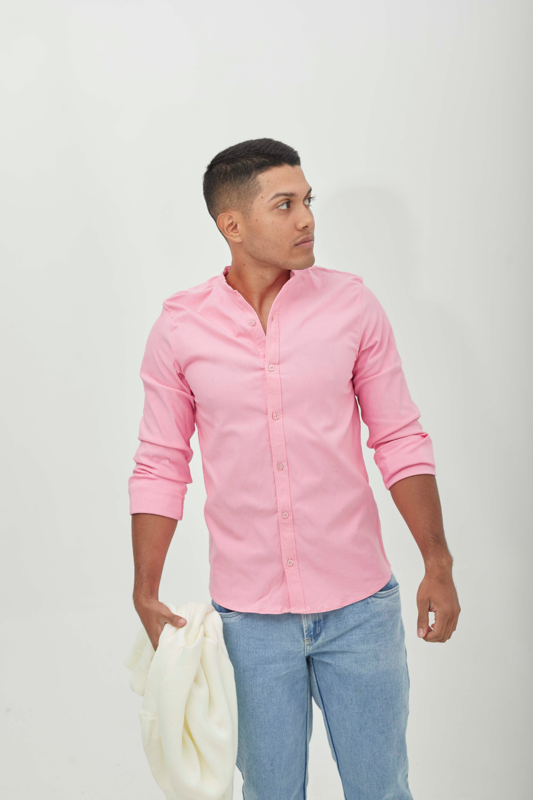 Camisa Oxford Rosa