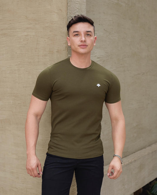 Camiseta Basica Verde Militar