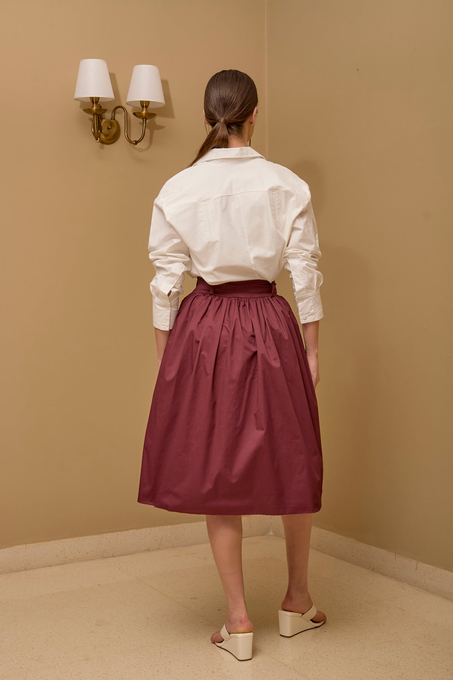 Falda Globo XX Vinotinto