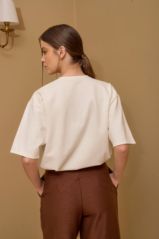 Camiseta LaMansión Marfil