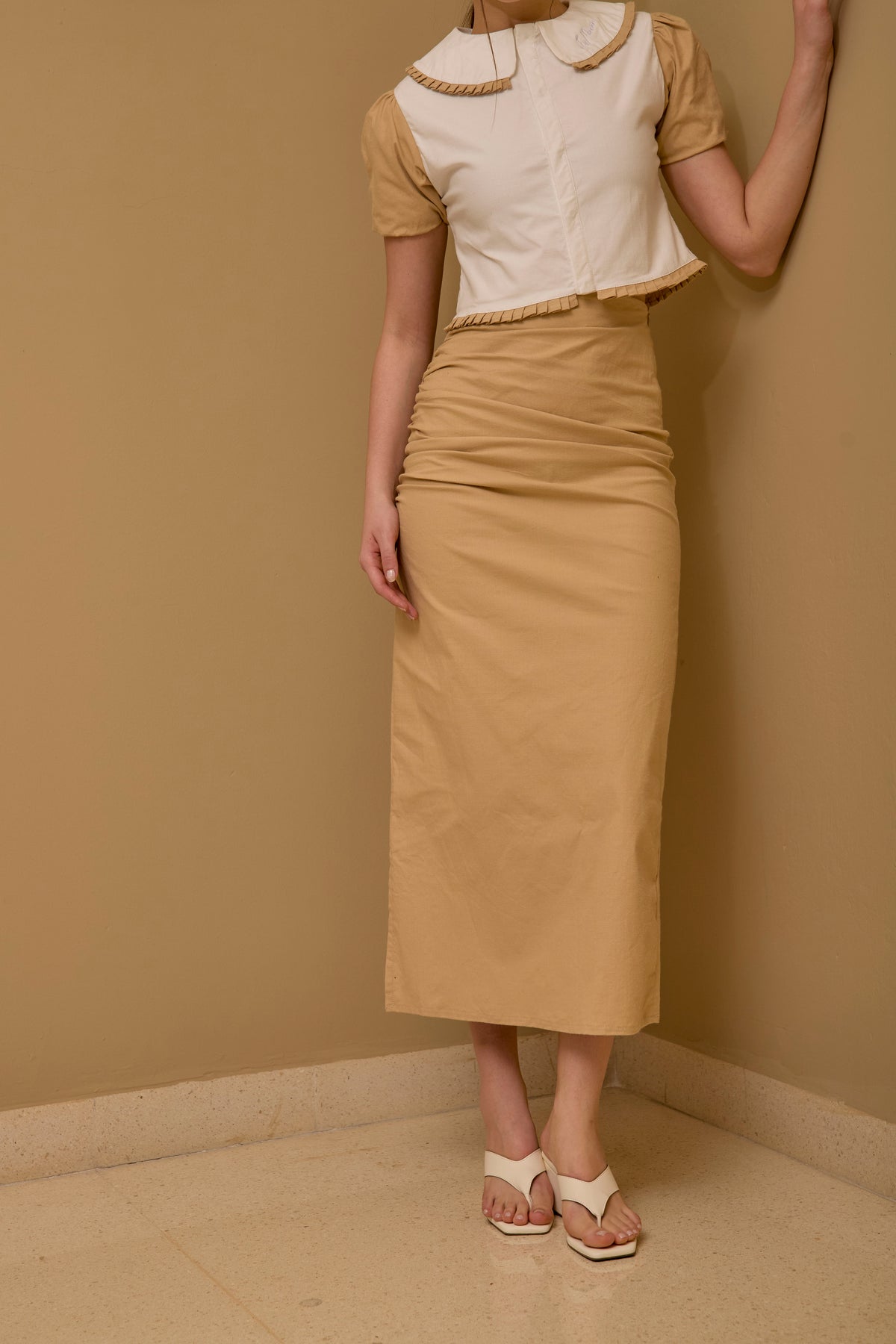 Falda Cambridge Beige