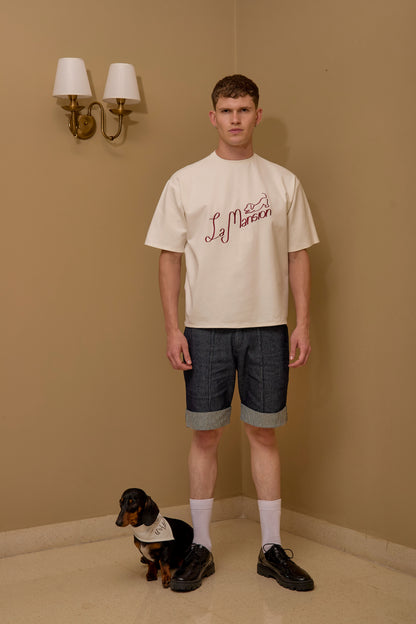 Camiseta LaMansión Marfil