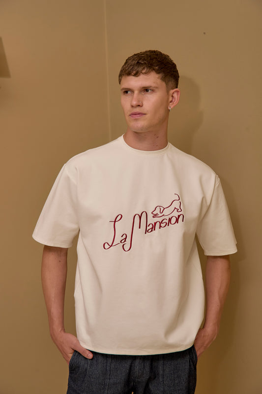 Camiseta LaMansión Marfil