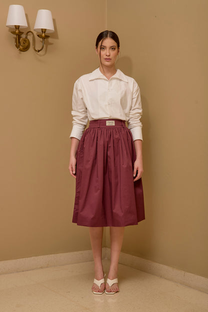 Falda Globo XX Vinotinto