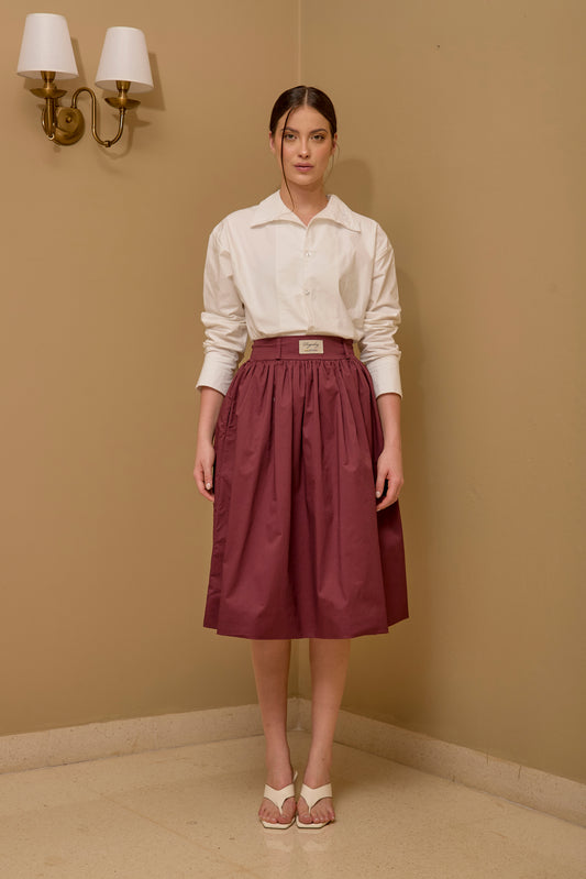 Falda Globo XX Vinotinto