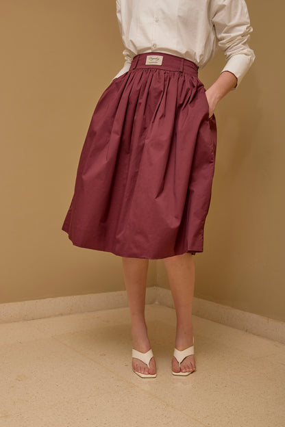 Falda Globo XX Vinotinto