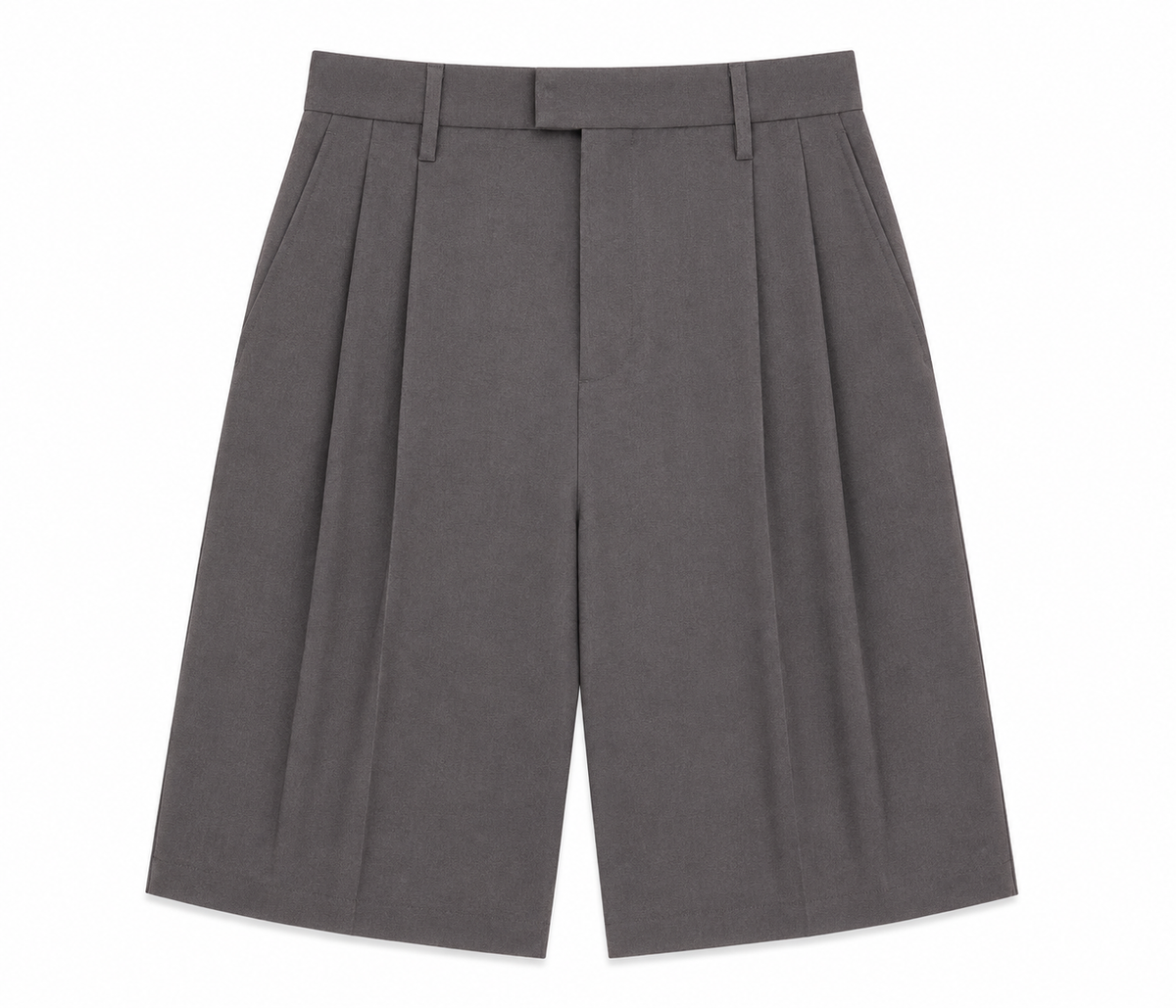 Bermuda Pinzas Gris