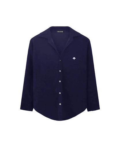 Camisa Clasica Pana Azul