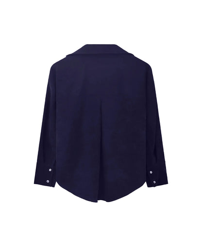 Camisa Clasica Pana Azul