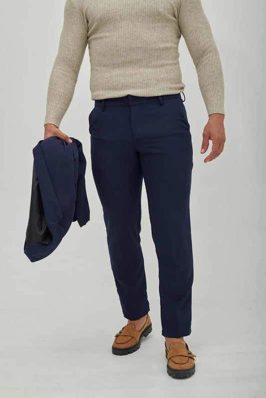 Pantalón Recto Azul