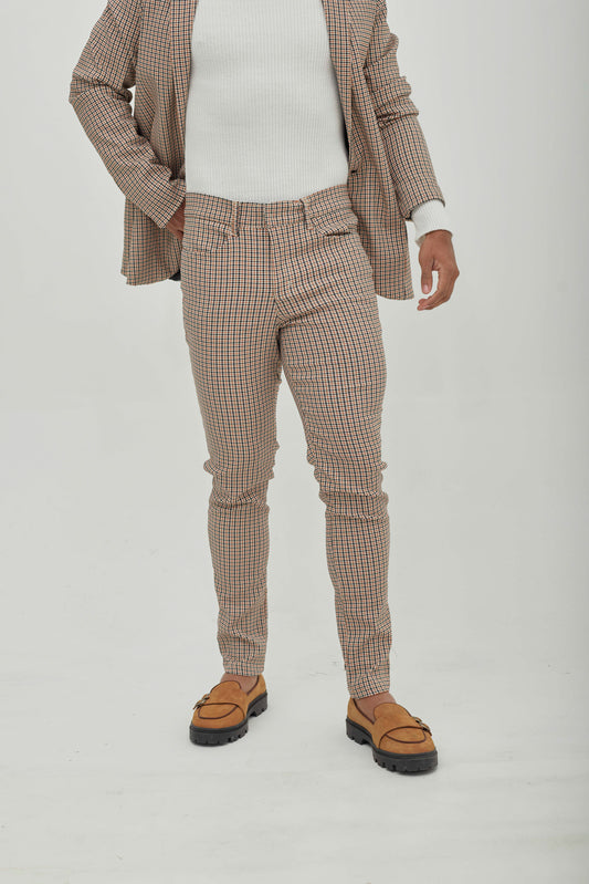 Pantalón Recto Essential Beige