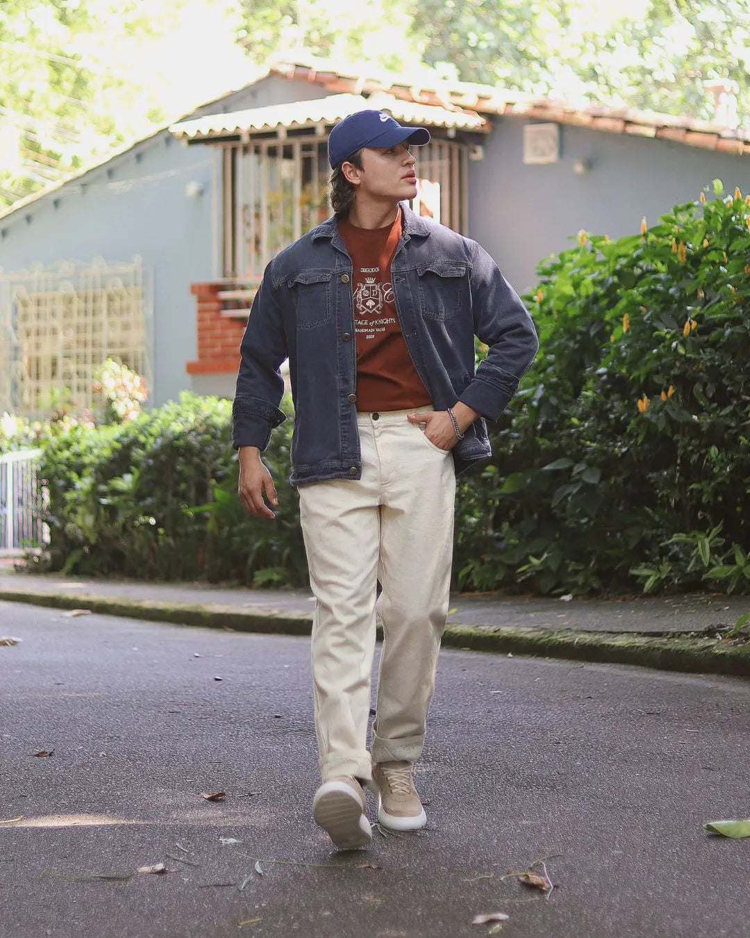 CHAQUETA DENIM PIZARRA