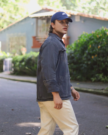 CHAQUETA DENIM PIZARRA