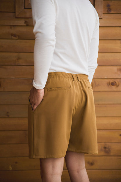 Bermuda Pinzas Ocre