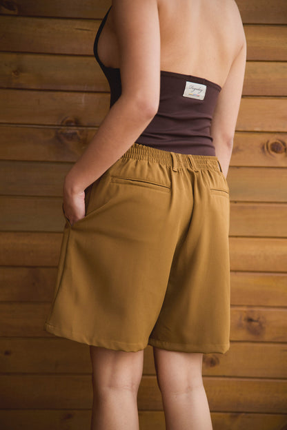 Bermuda Pinzas Ocre