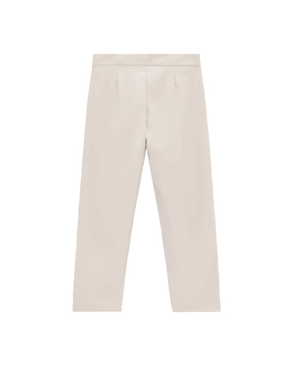 Pantalón Cuerina Almendra