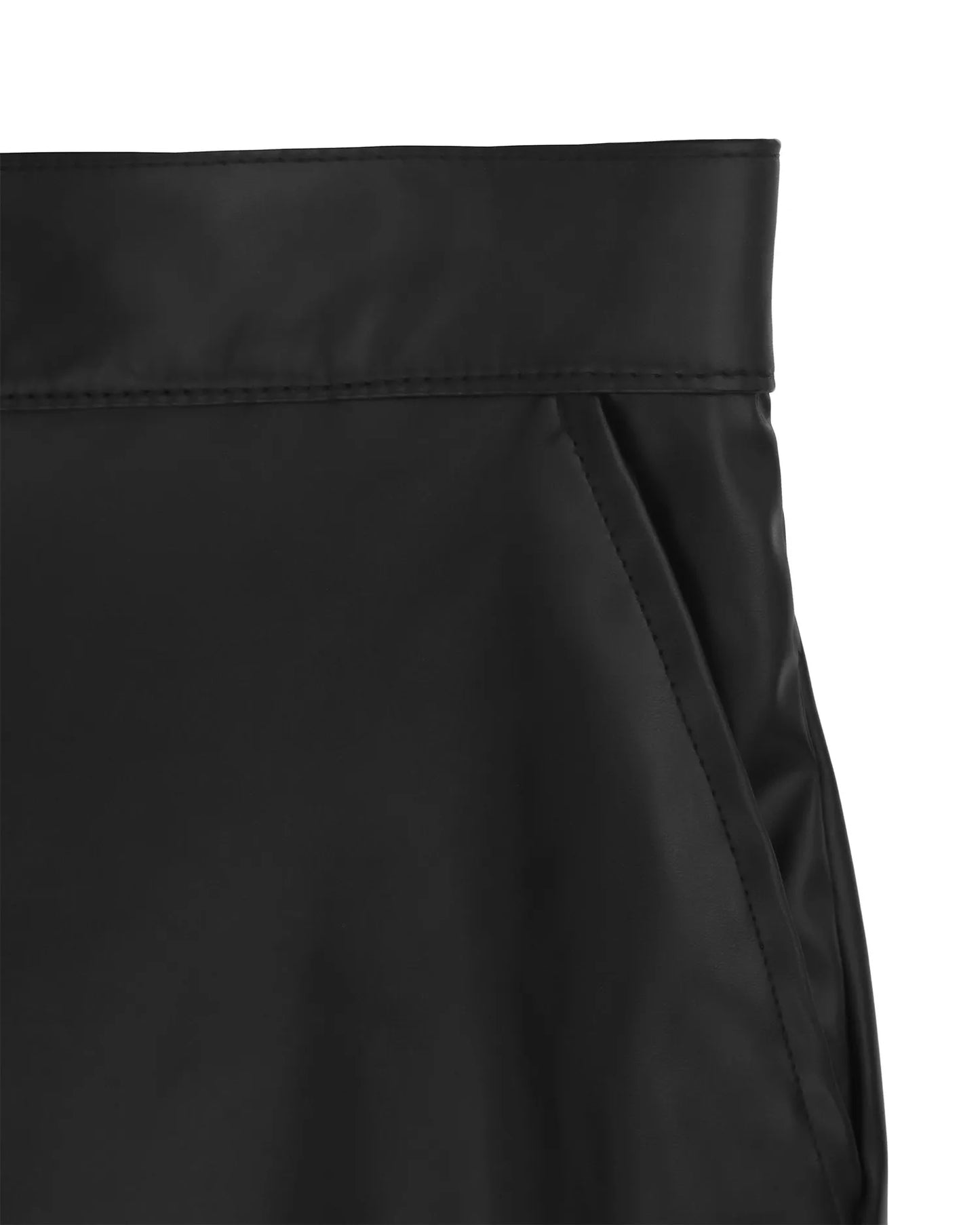 Pantalón Cuerina Negro