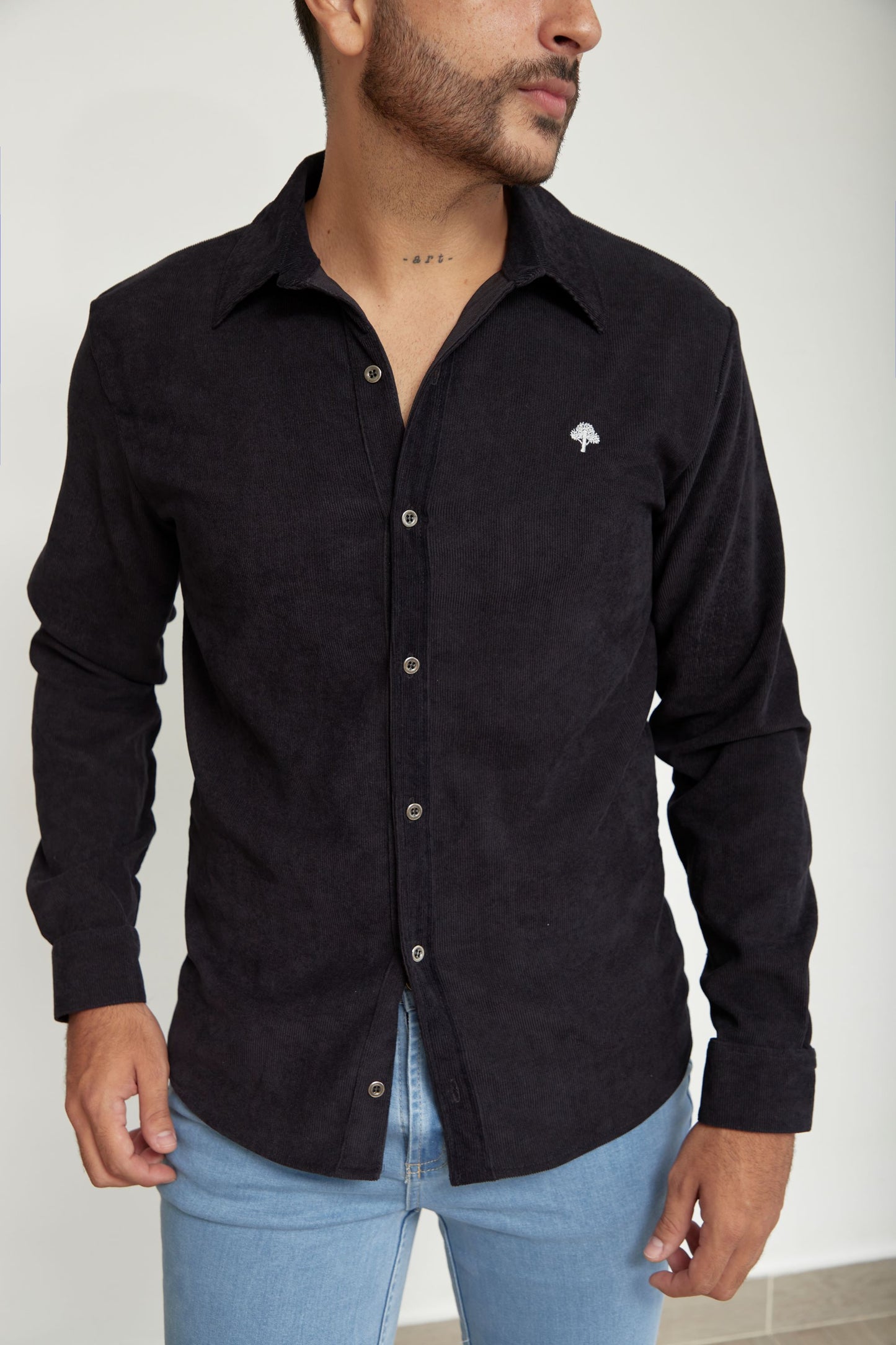 Camisa Clasica Pana Azul