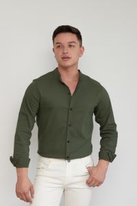 Camisa Oxford Verde Militar